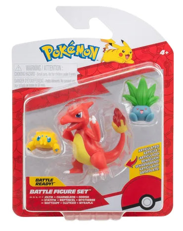 Pokemon 3-pack Battle Figure - Charmeleon, Joltik & Oddish