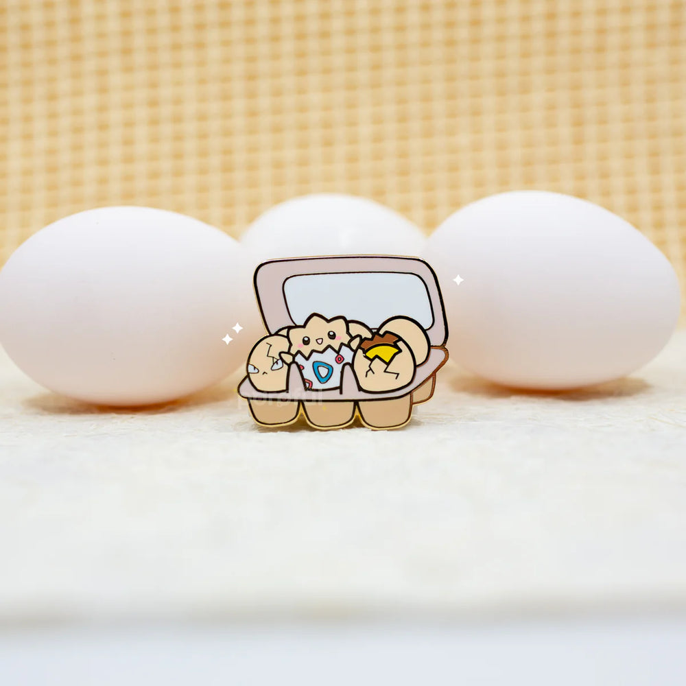 Togepi - Egg Carton - Pin by Poroful