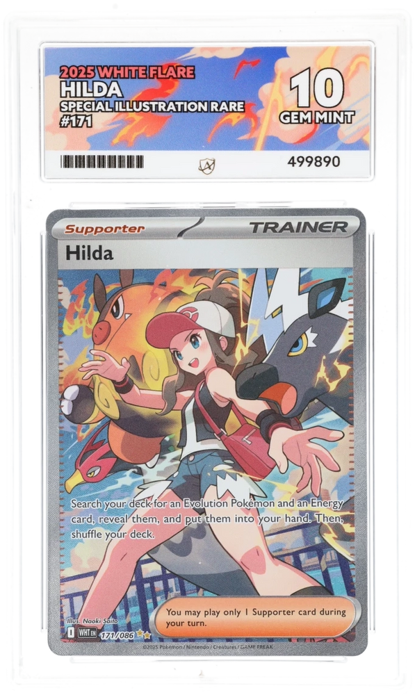 Hilda - 171/086 - White Flare - ACE Graded Card 10 - #499890