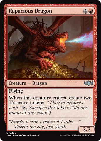 Rapacious Dragon [Tarkir: Dragonstorm Commander]