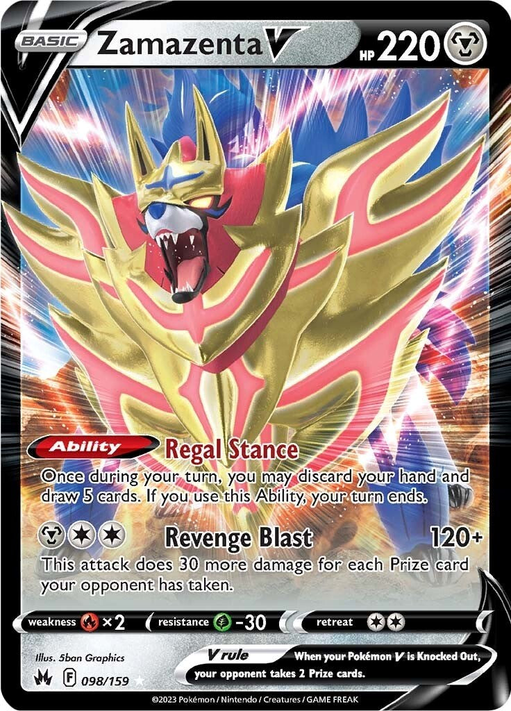 海外ポケカ スペイン語 Cenit Supremo zamazenta Zamazenta V (098/159) [Sword & Shield: Crown Zenith]