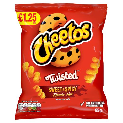 Cheetos Twisted Flamin Hot Flavour