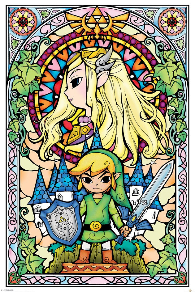 Maxi Poster - The Legend Of Zelda (Stained Glass)