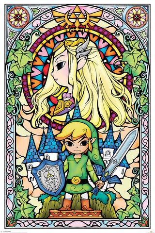 Maxi Poster - The Legend Of Zelda (Stained Glass)