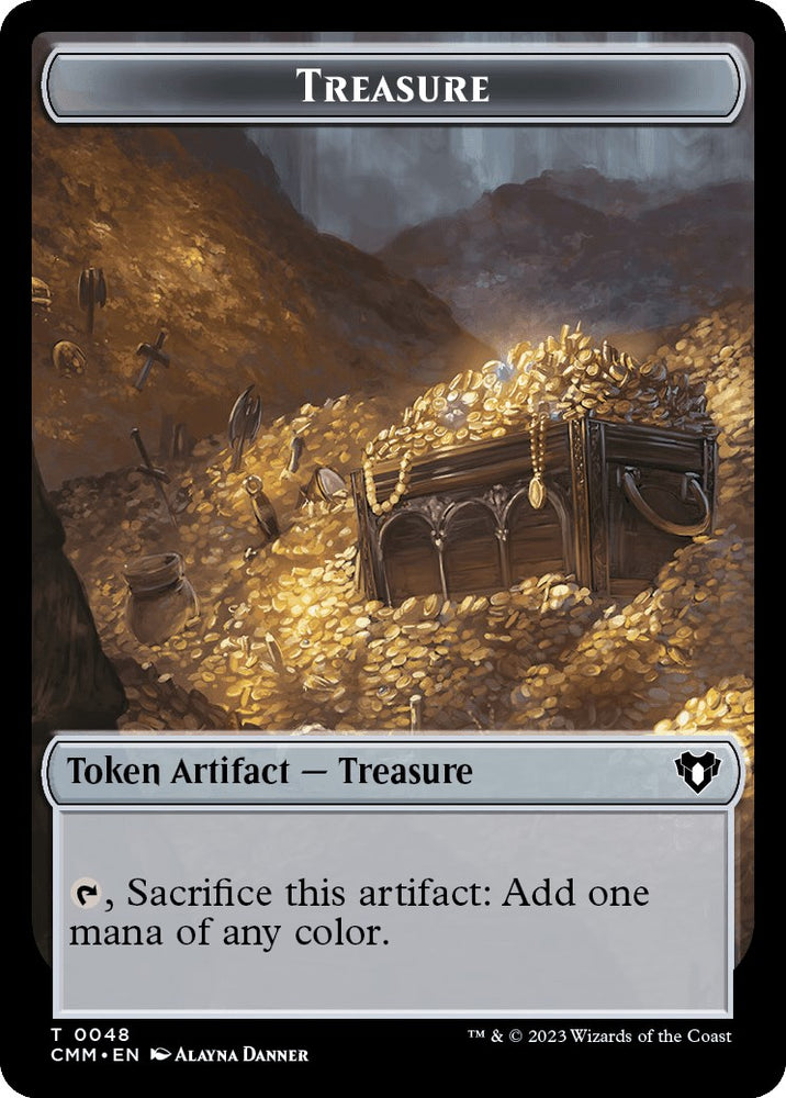 Treasure // Assassin Double-Sided Token [Commander Masters Tokens]