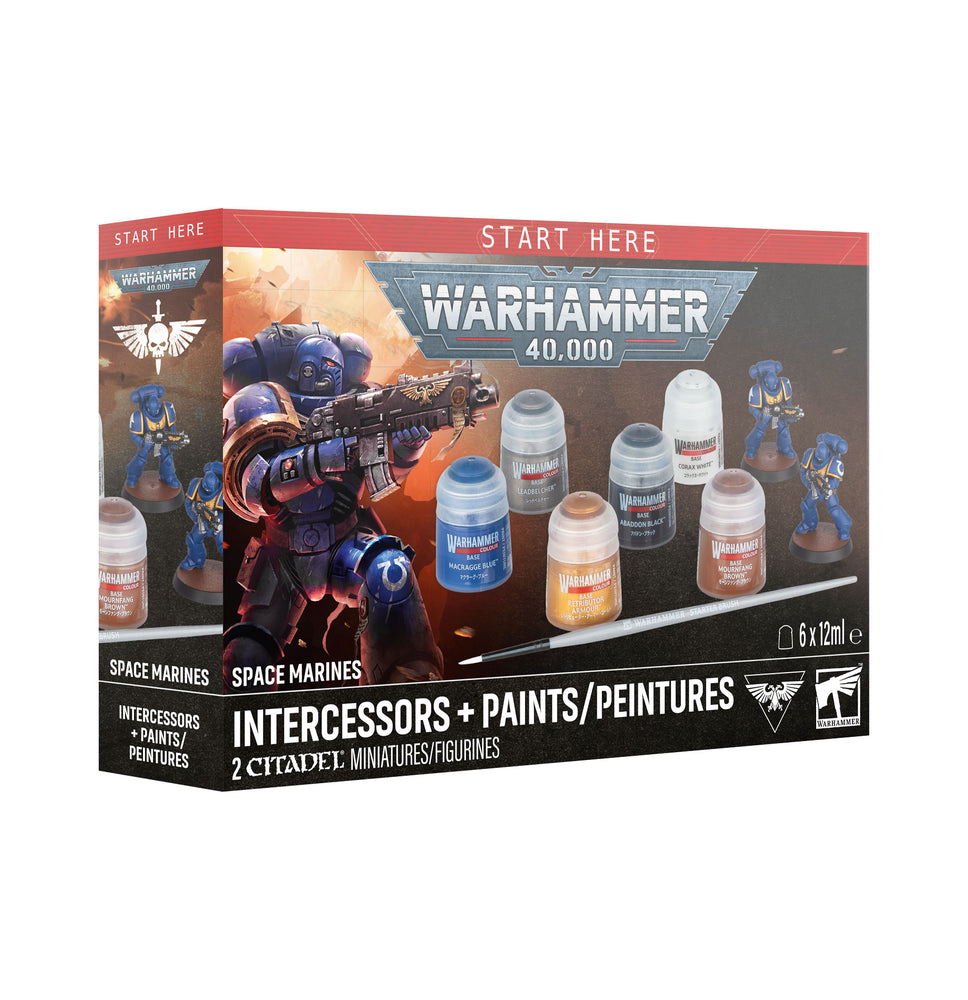 WARHAMMER 40000: SPACE MARINES INTERCESSORS + PAINTS ** RELEASES 25/07/2025 **