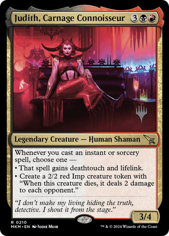 Judith, Carnage Connoisseur (Promo Pack) [Murders at Karlov Manor Promos]