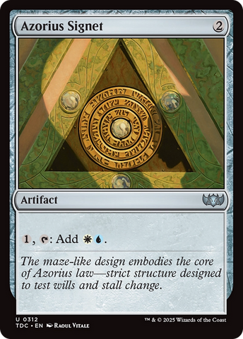 Azorius Signet [Tarkir: Dragonstorm Commander]