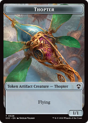 Phyrexian Germ // Thopter Double-Sided Token [Secrets of Strixhaven Commander Tokens]