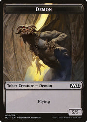 Bird // Demon Double-Sided Token [Core Set 2021 Tokens]