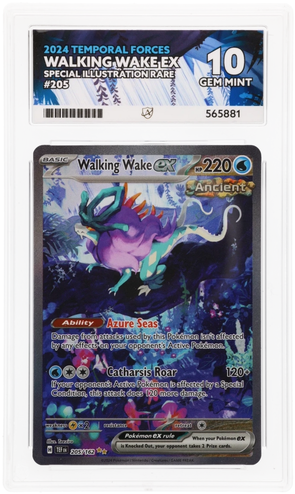 Walking Wake - 205/162 - Temporal Forces - ACE Graded Card 10 - #565881