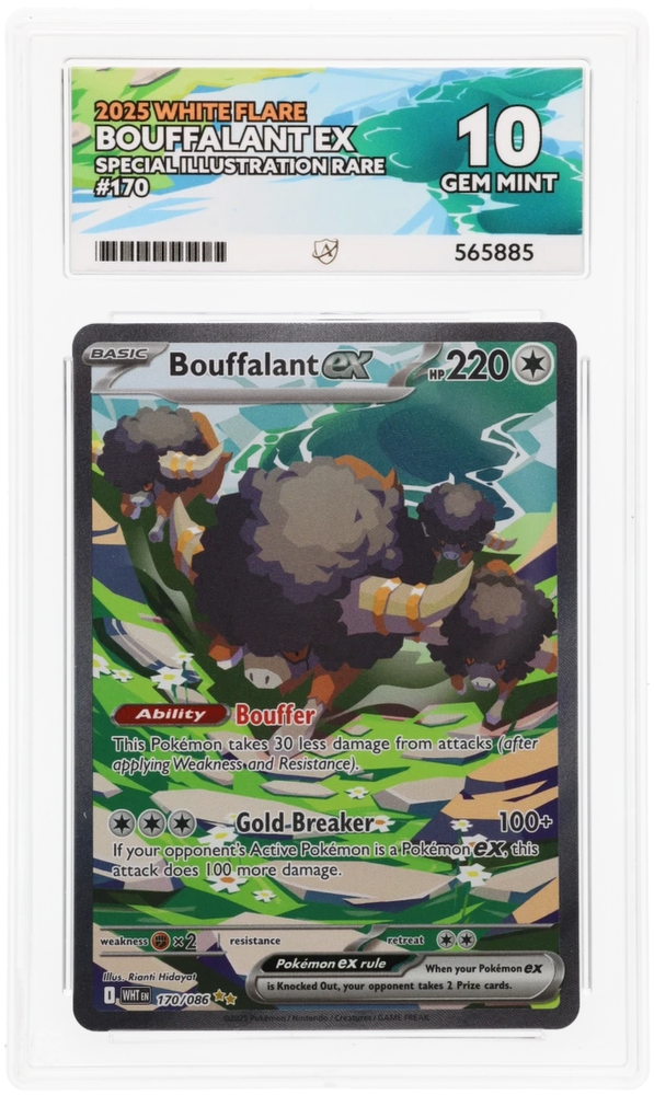 Bouffalant EX - 170/086 - White Flare - ACE Graded Card 10 - #565885