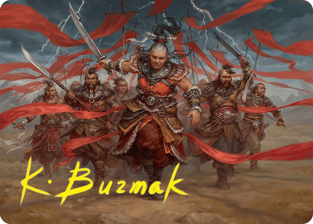 Alesha, Who Laughs at Fate Art Card (14/54) (Gold-Stamped Signature) [Foundations Art Series]