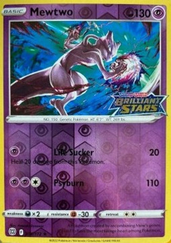 MEWTWO - 056/172- BRILLIANT STARS - WHSmiths Promo