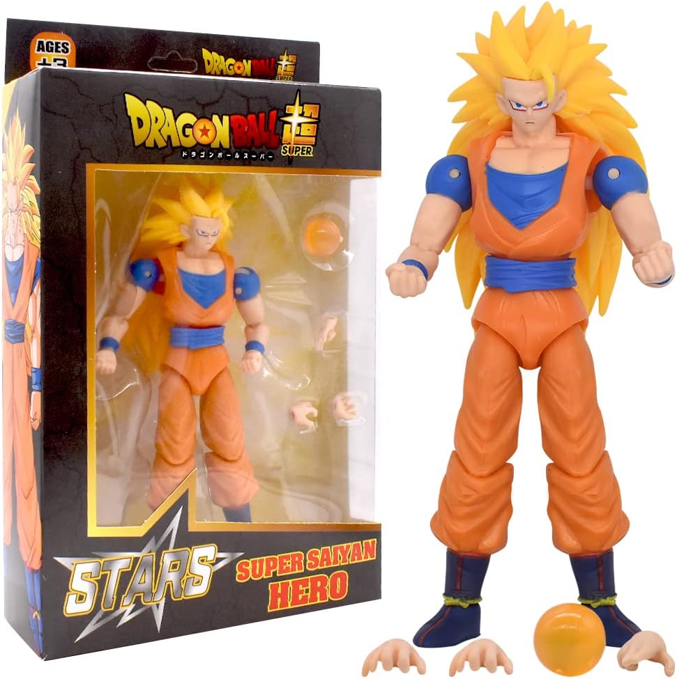 Ban Dai - Anime Heroes 6" Figure - Dragon Stars Series ssj3 Goku