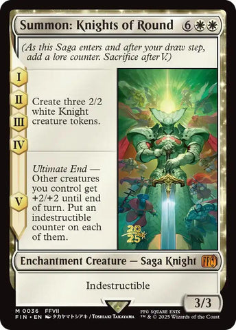 Summon: Knights of Round [FINAL FANTASY Prerelease Promo]