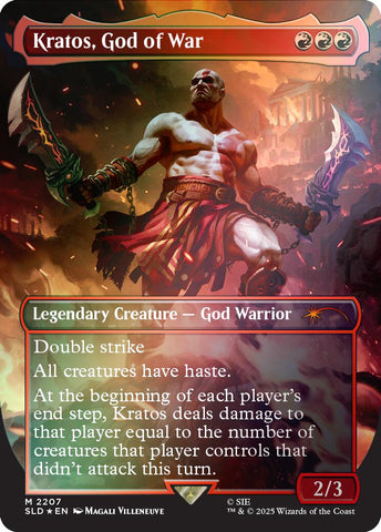 Kratos, God of War (Rainbow Foil) [Secret Lair Drop Series]