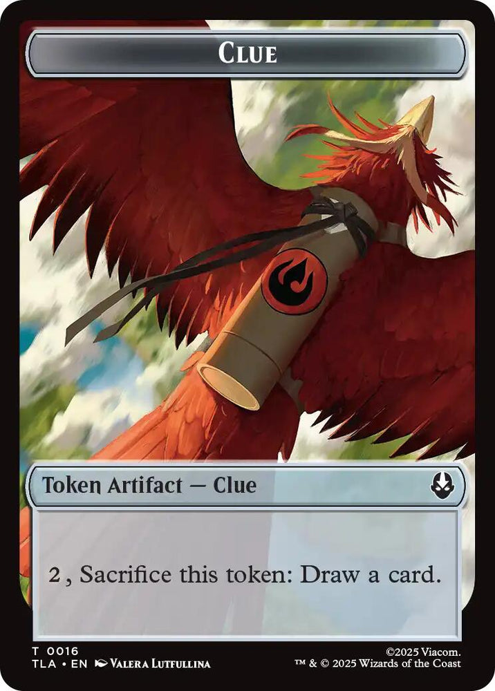 Ally (0008) // Clue (0016) Double-Sided Token [Avatar: The Last Airbender Tokens]
