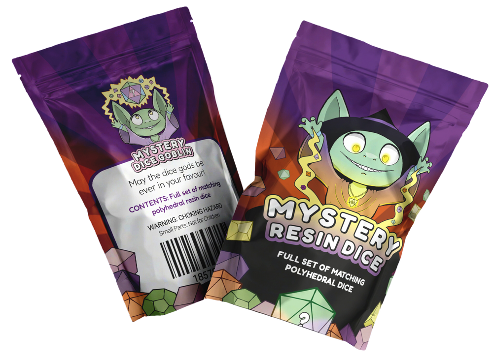 Mystery Dice Goblin - Halloween - Mystery Resin Dice Pack