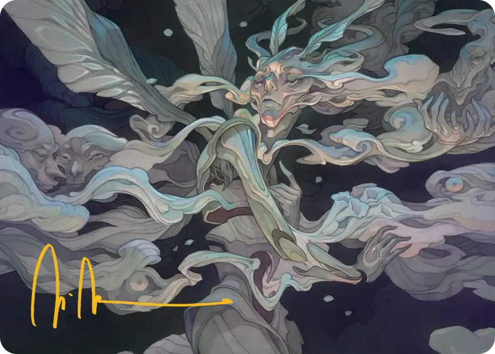 Temporal Cleansing Art Card (Gold-Stamped Signature) [Lorwyn Eclipsed Art Series]