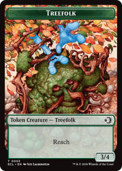 Treefolk // Goblin Double-Sided Token [Lorwyn Eclipsed Tokens]