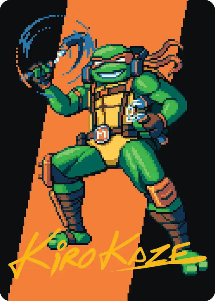 Michelangelo, the Heart Art Card (Gold-Stamped Signature) [Teenage Mutant Ninja Turtles Art Series]