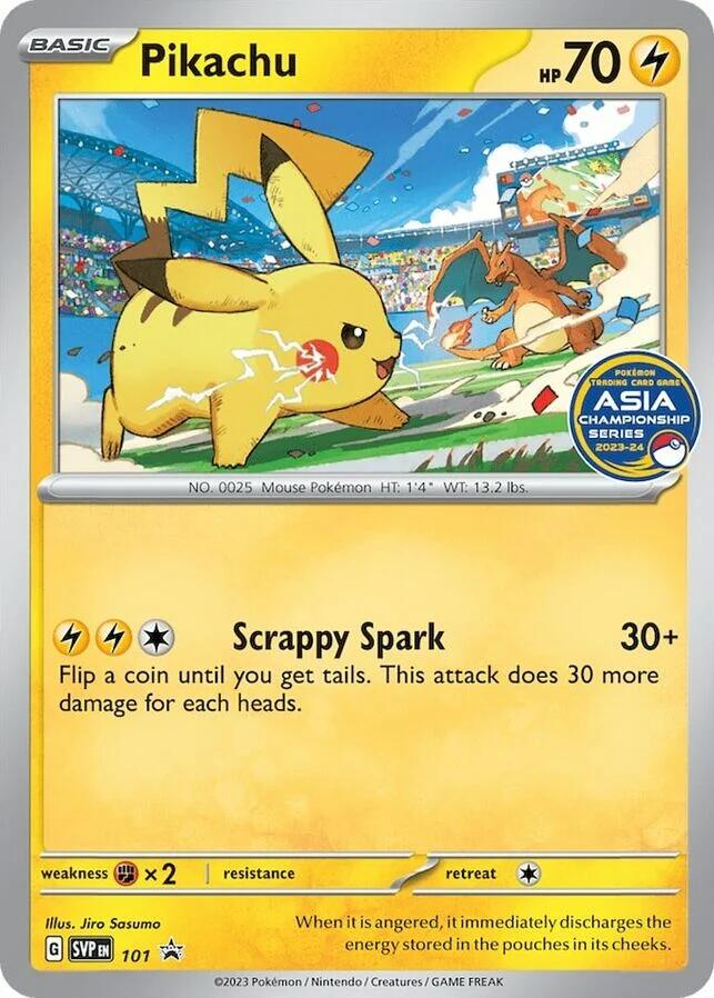 Pikachu (101) (Asia Championship Series 23-24) [Scarlet & Violet: Black Star Promos]
