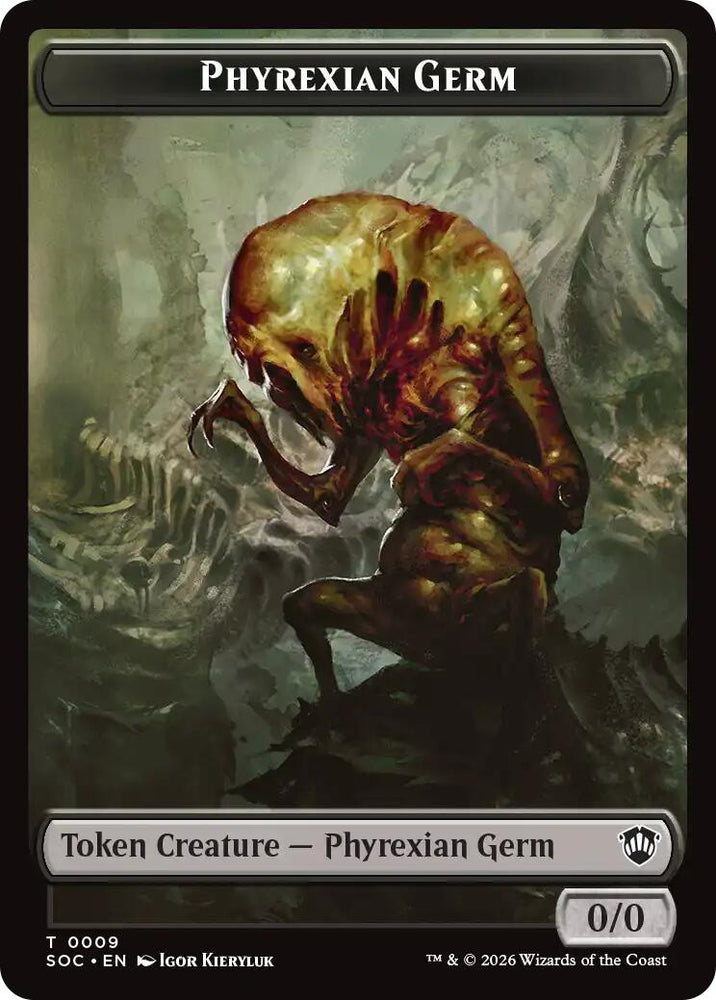 Phyrexian Germ // Thopter Double-Sided Token [Secrets of Strixhaven Commander Tokens]