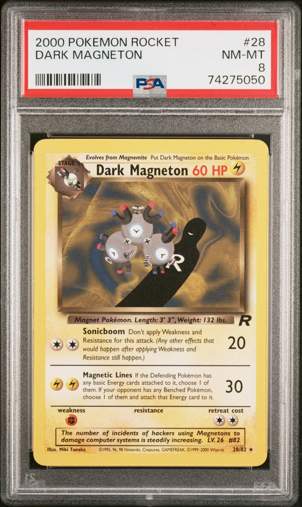 Dark Magneton - 28/82 - Rocket - PSA 8 - #74275050