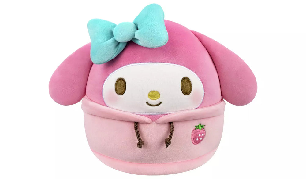 SQUISHMALLOWS - SANRIO - 8IN HELLO KITTY & FRIENDS DABODABO HOODIE PLUSH - MY MELODY