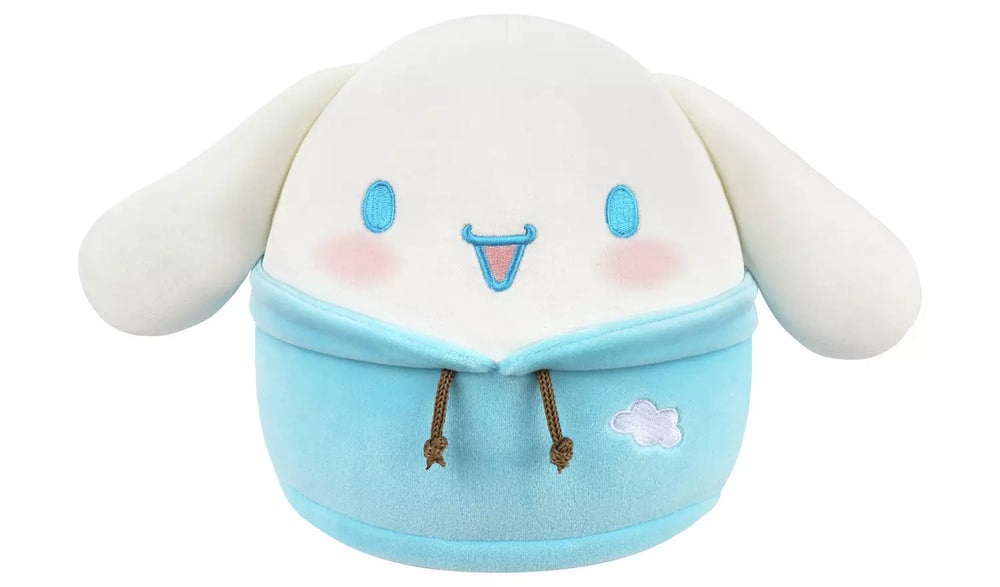 SQUISHMALLOWS - SANRIO - 8IN HELLO KITTY & FRIENDS DABODABO HOODIE PLUSH - CINNAMOROLL