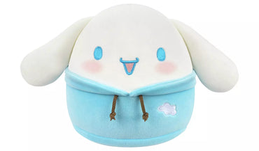 SQUISHMALLOWS - SANRIO - 8IN HELLO KITTY & FRIENDS DABODABO HOODIE PLUSH - CINNAMOROLL