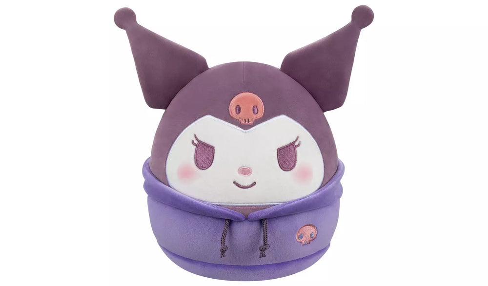 SQUISHMALLOWS - SANRIO - 8IN HELLO KITTY & FRIENDS DABODABO HOODIE PLUSH - KUROMI