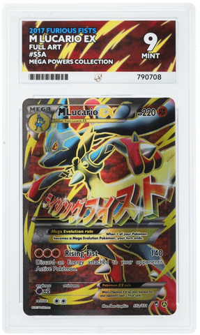 M Lucario ex - 55a/111 - Furious Fists - Ace Graded Card 9 - #790708