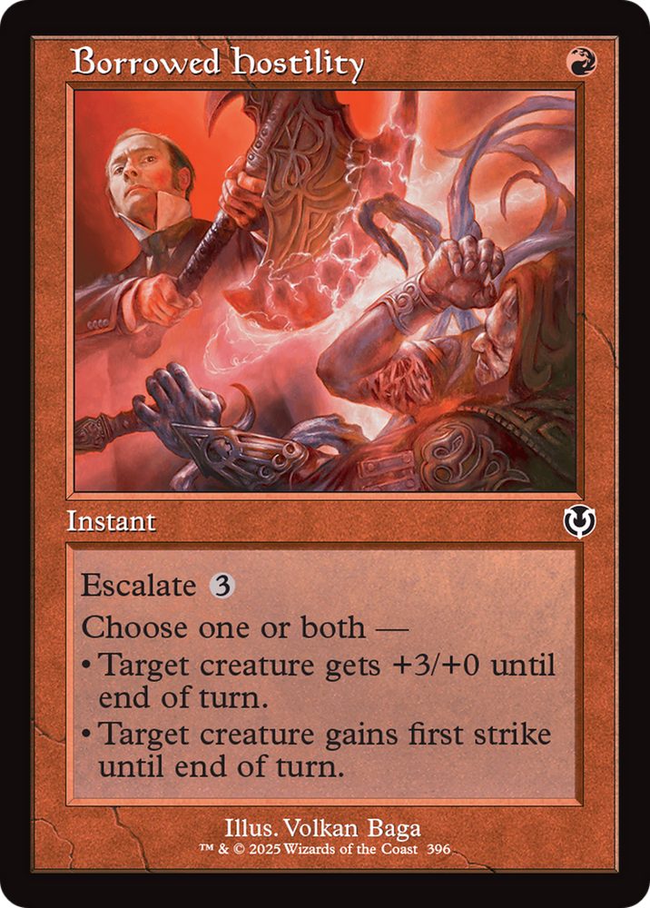 Borrowed Hostility (Retro Frame) [Innistrad Remastered]