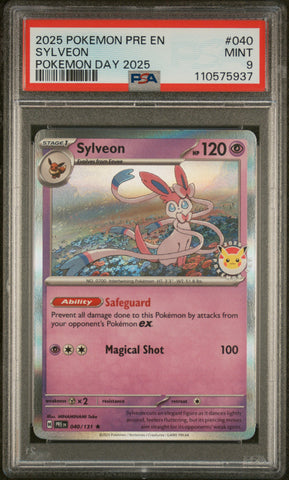 Sylveon - Pokemon Day 2025 - Black Star Promo - PSA Graded Card 9 - #110575937