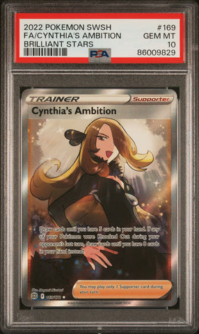 Cynthia's Ambition - Brilliant Stars - 169/172 - PSA Graded Card 10 - #86009829
