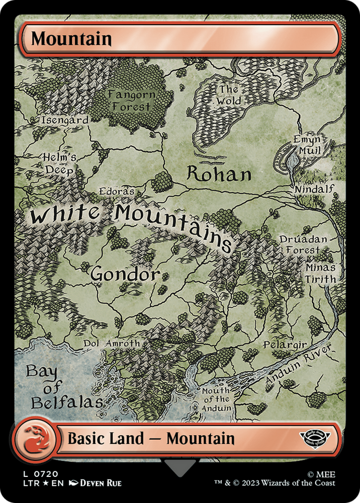 Mountain (0720) (Surge Foil) [The Lord of the Rings: Tales of Middle-Earth]