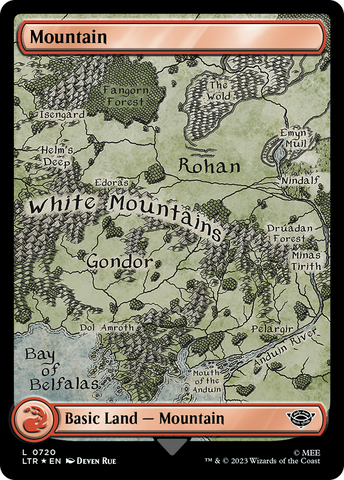 Mountain (0720) (Surge Foil) [The Lord of the Rings: Tales of Middle-Earth]