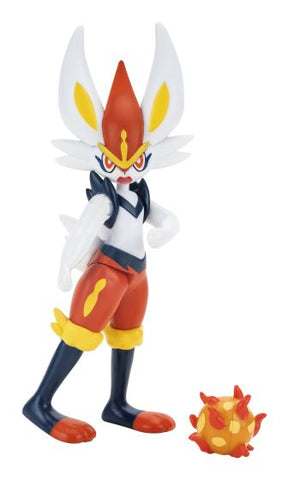 Pokemon - 4.5 Inch Battle Feature Figure - Cinderace
