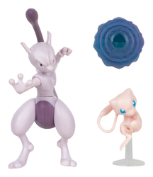 Pokemon Figure 2 Pack - 4.5in Mewtwo & 2in Mew