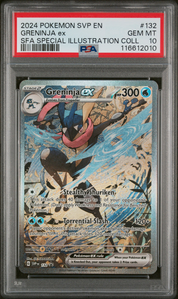 Greninja ex - 132 - Black Star Promo - PSA Graded Card 10 - #116612010