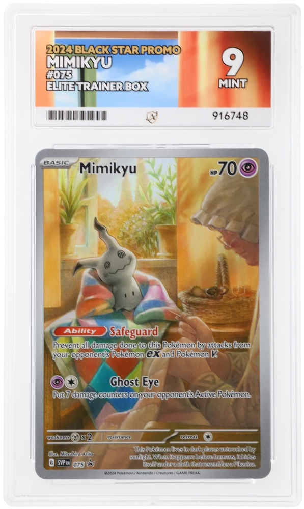 Mimikyu - SVP075 - Black Star Promo - Ace Graded Card 9 - #916748