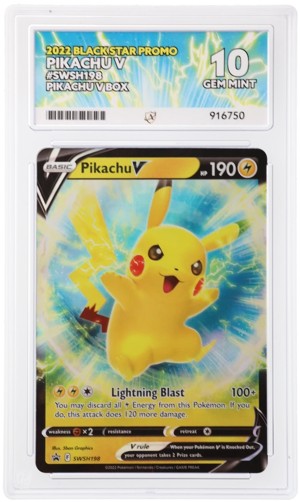 Pikachu V - SWSH198 - Black Star Promo - ACE Graded Card 10 - #916750