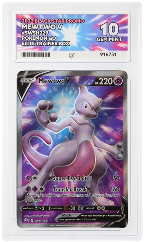 Mewtwo V - SWSH229 - Black Star Promo - ACE Graded Card 10 - #916751
