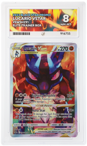 Lucario Vmax - SWSH291 - Black Star Promo - ACE Graded Card 8 - #916755