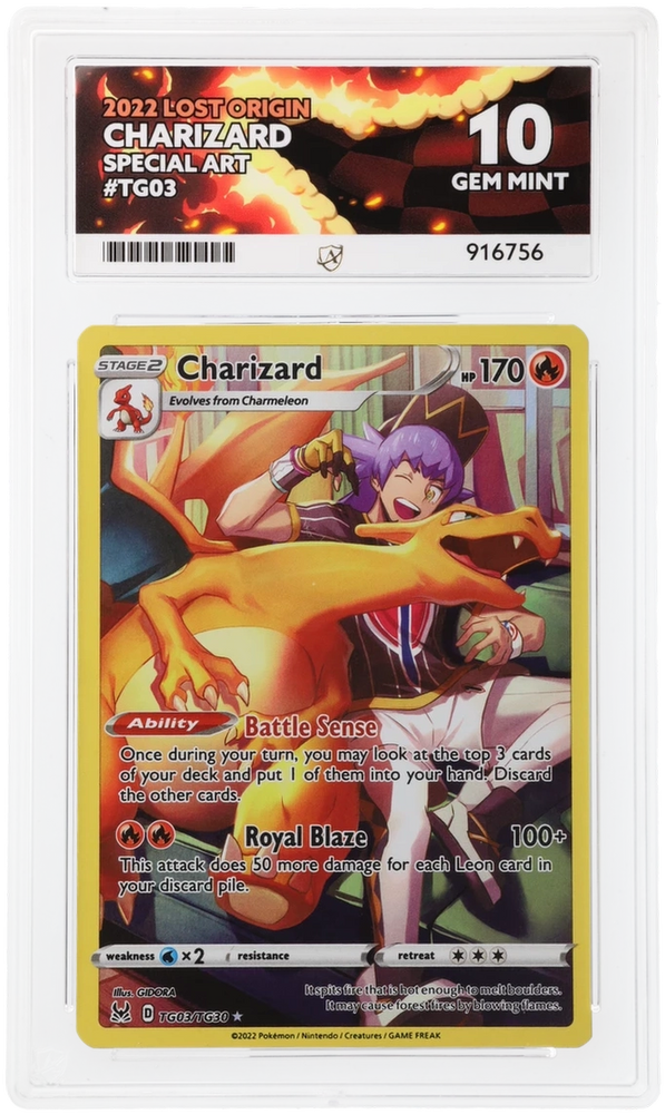 Charizard - TG03/TG30 - Lost Origins - ACE Graded Card 10 - #916756