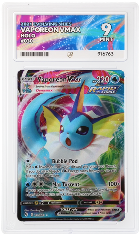 Vaporeon Vmax - 030/203 - Evolving Skies - Ace Graded Card 9 - #916763