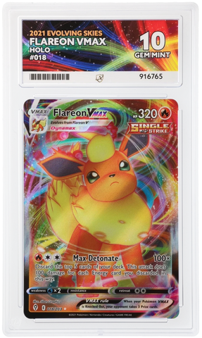Flareon Vmax - 018/203 - Evolving Skies - ACE Graded Card 10 - #916765