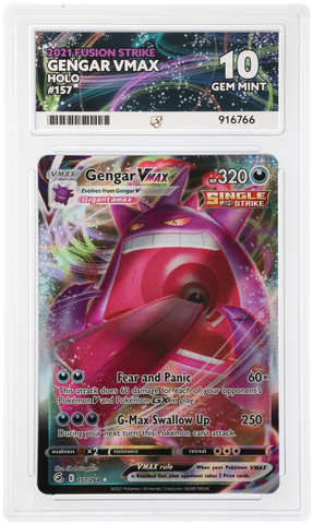 Gengar Vmax - 157/264 - Fusion Strike - ACE Graded Card 10 - #916766